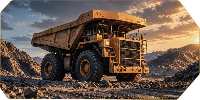 Haul truck on a mine site